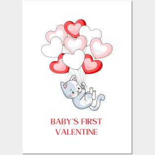 baby's first valentine Posters and Art